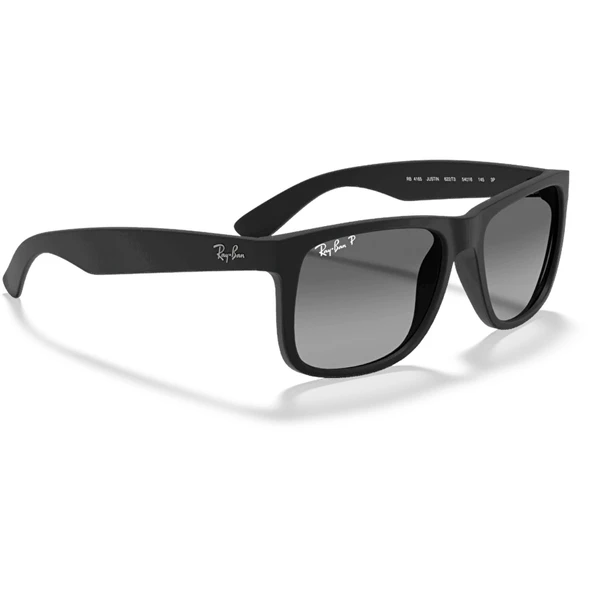 Ray-Ban Justin 4165 622/T3 Black-Light Grey Polarize Güneş Gözlüğü