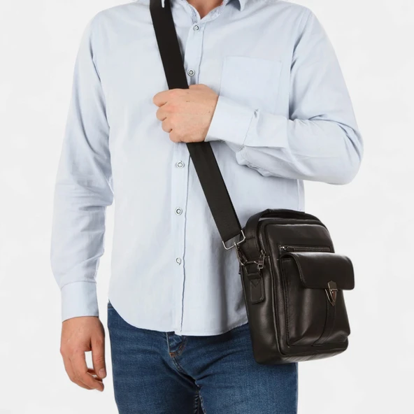 Lederax Hakiki Deri Orta Boy Omuz Çantası El Çantası LD594 ürün görseli