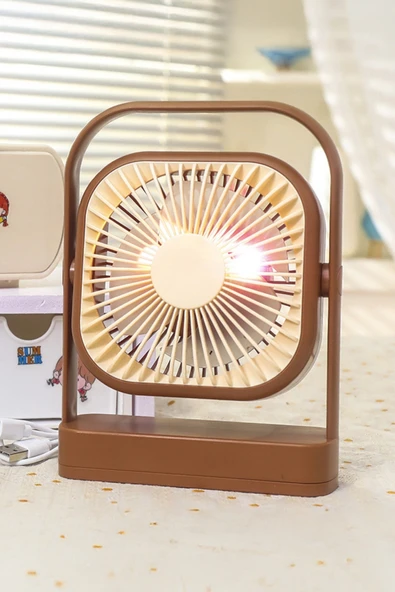 Taşınabilir Usb Şarjlı 3 Kademeli Masaüstü Fan Vantilatör Soğutucu YS2551 - 3