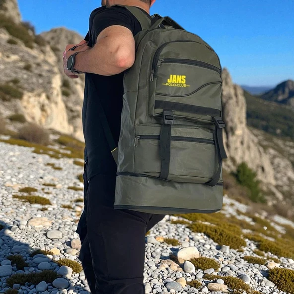 Lederax 55+10 Litre Körüklü Dağcı Sırt Çantası LD595 - 3