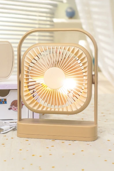 Taşınabilir Usb Şarjlı 3 Kademeli Masaüstü Fan Vantilatör Soğutucu YS2551 - 11