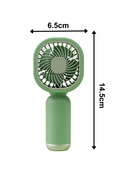Taşınabililir Mini Usb Şarjlı El Masaüstü Vantilatör Fan Soğutucu YM88206 - 5