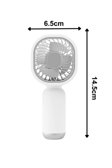 Taşınabililir Mini Usb Şarjlı El Masaüstü Vantilatör Fan Soğutucu YM88206 - 10