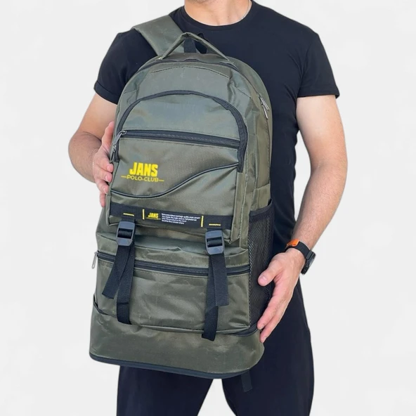 Lederax 55+10 Litre Körüklü Dağcı Sırt Çantası LD595 - 5