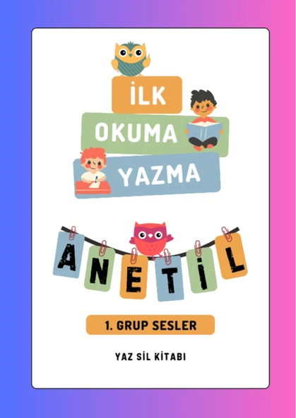 Mini Mini Birler İLK Okuma Yazma YAZ-SİL Kitabı - 2