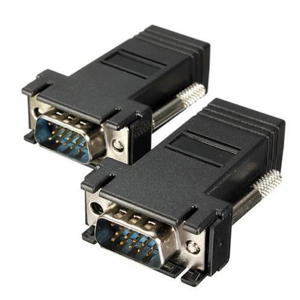 Powermaster VGA Extender RJ45 CAT5/CAT6/CAT7 Uzatıcı Çevirici (2'li Paket) - 3