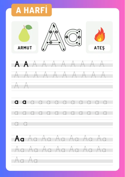 Mini Mini Birler İLK Okuma Yazma YAZ-SİL Kitabı - 3