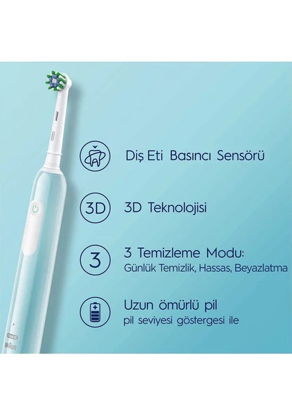 Oral-B Pro Series 1 Elektrikli Diş Fırçası Mavi + 1 Diş Fırçası Başlığı - 2