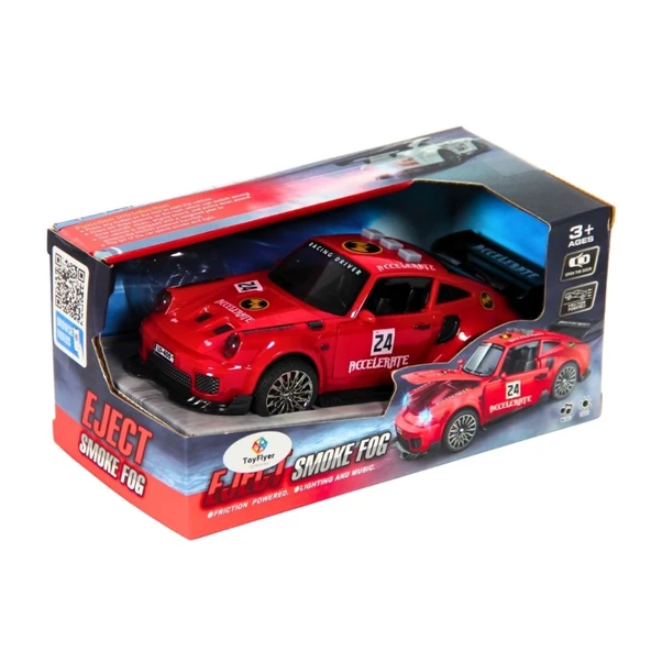 Nessiworld Işıklı Sesli Duman Çıkaran Sürtmeli Spor Araba BSP-1A - 2