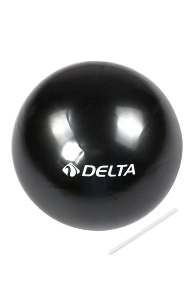 Delta 25 cm Dura-Strong Mini Pilates Topu Denge Egzersiz Topu-SİYAH - 1