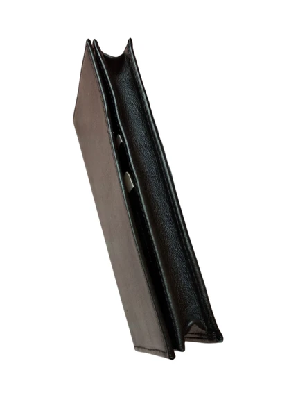 Hakiki Deri Elden Tutmalı Cüzdan Telefon Bölmeli Cüzdan Kartlık Bölmeli El Cüzdanı Çok Gözlü Unisex - 7