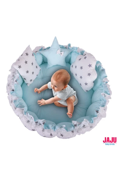 Jaju Baby Bebek ve Çocuk İçin 2'si 1 Arada, Evcil Hayvan Minderi, Yürümeye Başlayan Çocuk İçin Oyun Minderi - 1