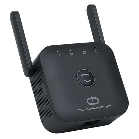 PowerMaster PW-WR22 300 Mbps 2.4 Ghz 2 Anten Wifi Router Repeater Access Point Priz Tipi ürün görseli 1