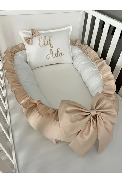 Jaju Baby Özel isimli Fırfırlı Babynest Anne Yanı Özel Baby Nest - 1