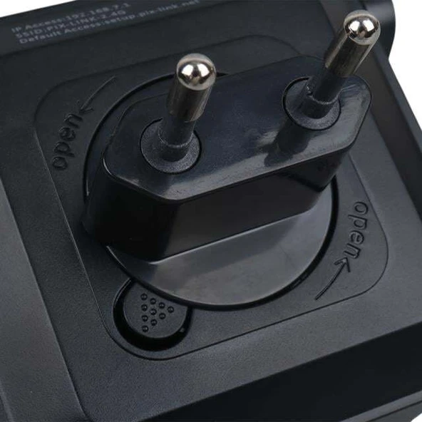 PowerMaster PW-WR22 300 Mbps 2.4 Ghz 2 Anten Wifi Router Repeater Access Point Priz Tipi - Resim 3