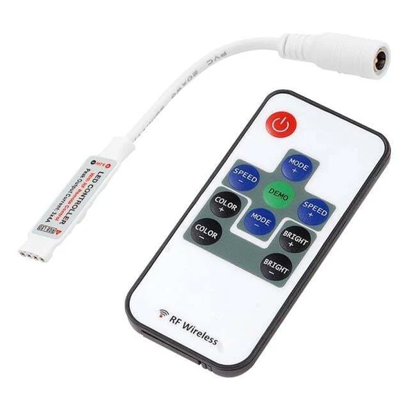 5 Volt - 24 Volt Mini Kumandalı Rgb Kontrol Devresi ürün görseli 1