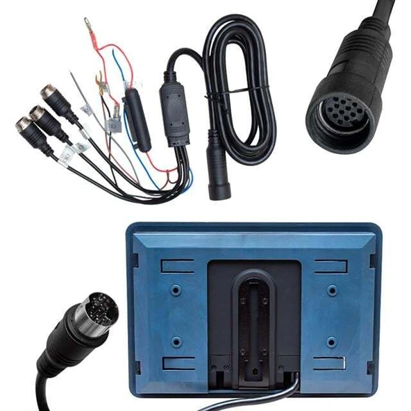 Powermaster PM-5879 7\'\' 12V-24V 3 Kanal AV Girişli Monitör - Resim 2