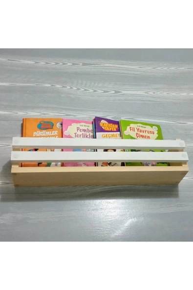 Jaju Baby Beyaz Montessori Çocuk Odası Duvar Rafı - 1
