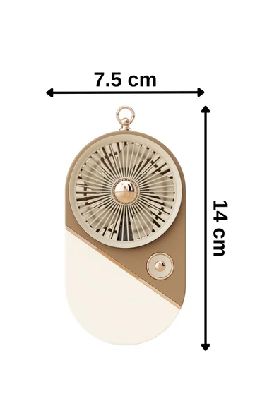 Taşınabililir Mini Usb Şarjlı 3 Kademeli El Vantilatör Fan Soğutucu YS2528 - 6