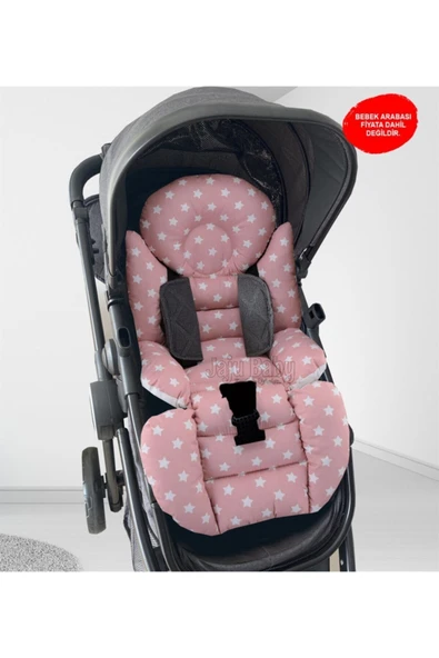 Jaju Baby Pudra Yıldızlı Bebek Arabası Minderi