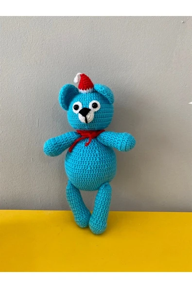 Jaju Baby Amigurumi Mavi Ayıcık 21 cm - 1