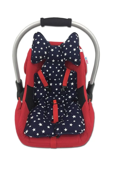 Jaju Baby Lacivert Yıldızlı Oto Koltuğu Minderi - Puset Minderi