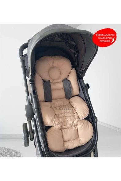 Jaju Baby Kahve Yıldızlı Bebek Arabası Minderi