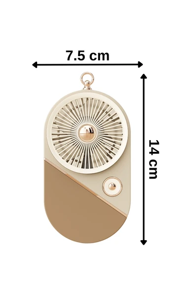 Taşınabililir Mini Usb Şarjlı 3 Kademeli El Vantilatör Fan Soğutucu YS2528 - 2