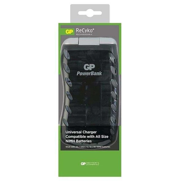 GP Universal (AA-AAA-9V-C-D Boy) Ni-Mh Pil Şarj Cihazı PB19GSMTB-2GB1 - 3