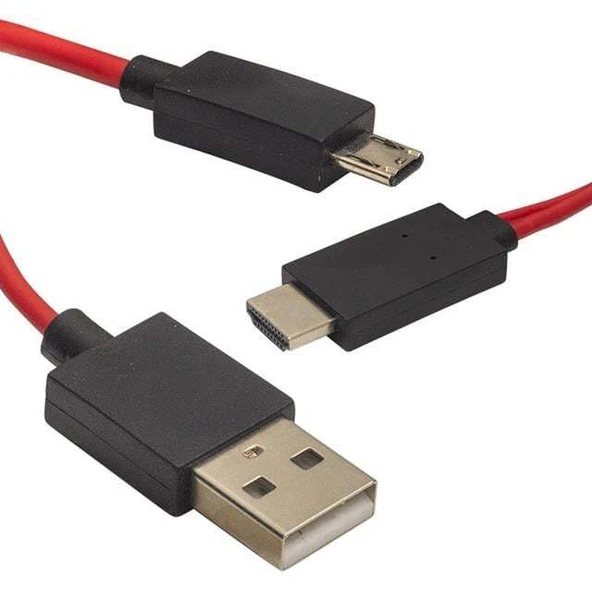Powermaster Micro Usb S3-S4 HDMI Tv Bağlantı Kablosu Mhl Kit - 2