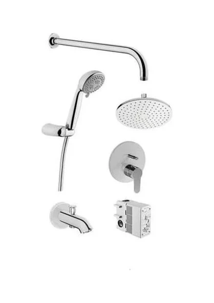 VitrA Flow Round A49306 Ankastre Duş Seti Krom ürün görseli