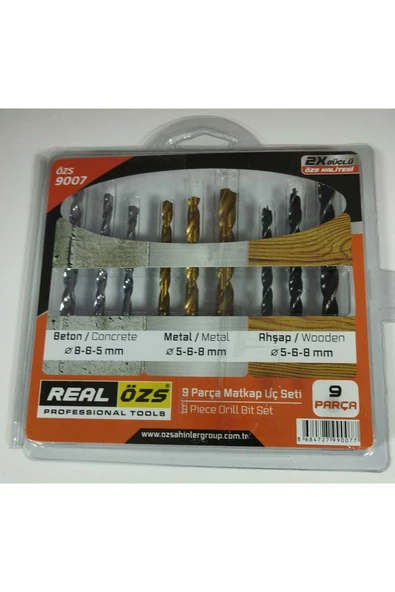 ÖZŞAHİNLER ÖZS 9007 BETON+DEMİR+AHŞAP MATKAP UÇ SETİ - 1