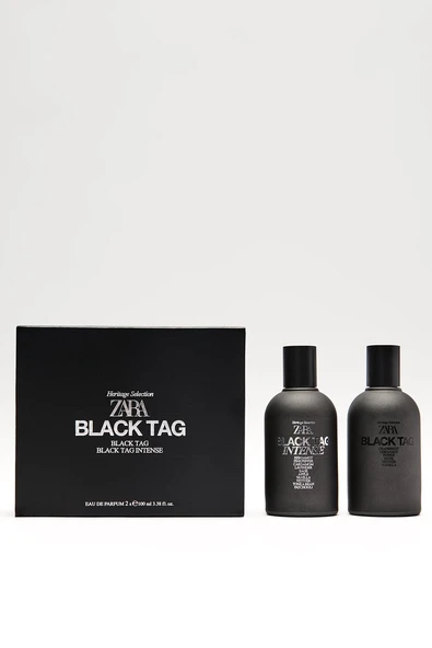 ZARA BLACK TAG + BLACK TAG INTENSE EDP 100ML 2 x100  (İNDİRİMSEHRİ ) (3.38 FL.OZ). - Resim 5