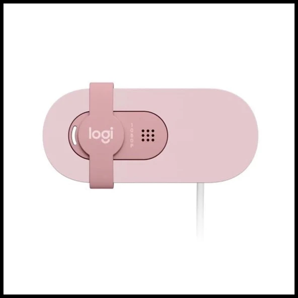 Logıtech  960-001623, Brıo 100 Wcm V-u0072, Full Hd, Dahili Mikrofonlu, Rose Webcam - 1