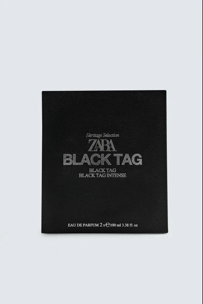 ZARA BLACK TAG + BLACK TAG INTENSE EDP 100ML 2 x100  (İNDİRİMSEHRİ ) (3.38 FL.OZ). - Resim 2