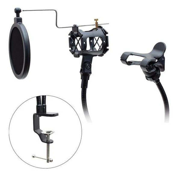 Powermaster KG-24 Bir Telefon Bir Mikrofon Tutacağı - Resim 2