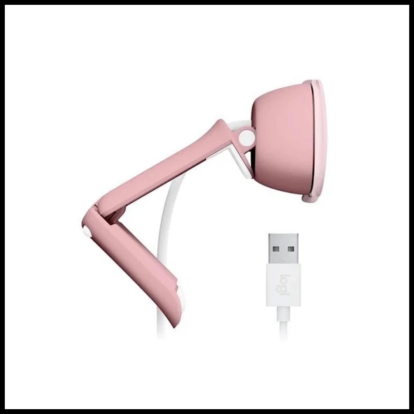 Logıtech  960-001623, Brıo 100 Wcm V-u0072, Full Hd, Dahili Mikrofonlu, Rose Webcam - 2