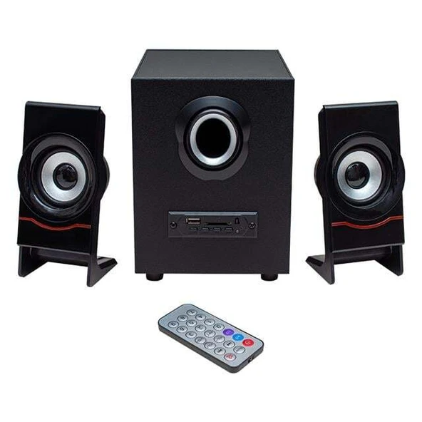 MagicVoice MV-4966 2+1 USB/TF/FM/BT Hoparlör - Speaker ürün görseli 1