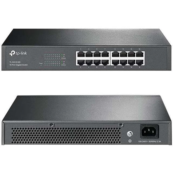 Tp-Link TL-SG1016D 16 Port Gigabit Ethernet Switch ürün görseli 1