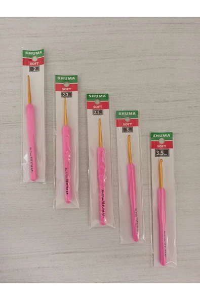 Pembe Yumşak Saplı Silikon Tığ - 5