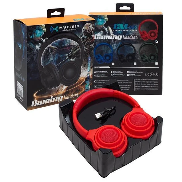 Powermaster GM-026 Gaming Oyuncu Mikrofonlu Kablosuz Kulaklık - Resim 3