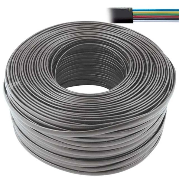 Artar 6'lı Flat (Köken) Telefon Kablosu 100 Metre ürün görseli 1