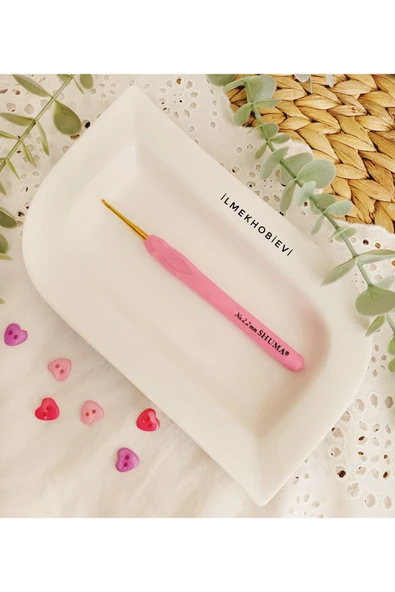 Örgü Tığı Shuma Silikon Saplı Pembe 2.2mm (1adet)