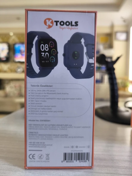 KTOOLS LEGEND AKILLI SAAT LACİVERT (2 YIL TÜRKİYE GARANTİLİ) - Resim 2