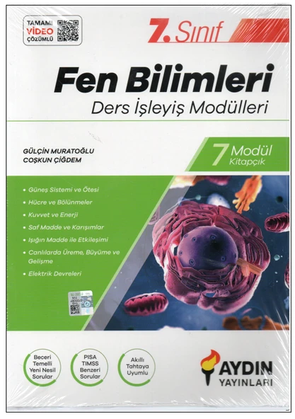 AYDIN YAYINLARI 7. SINIF FEN BİLİMLERİ DERS İŞLEYİŞ MODÜLLERİ