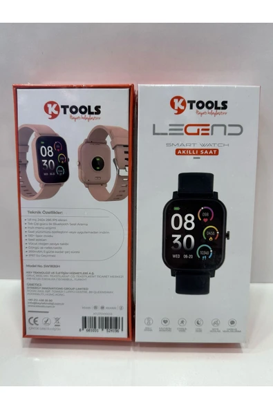 KTOOLS LEGEND AKILLI SAAT SİYAH (2 YIL TÜRKİYE GARANTİLİ) ürün görseli