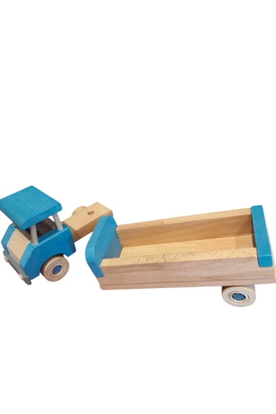 WOODTOY'S ORGANİK OYUNCAK DÜNYASI AHŞAP DORSELİ KAMYON - 5