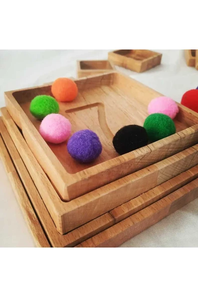 WOODTOY'S ORGANİK OYUNCAK DÜNYASI AHŞAP SAYI PİRAMİDİ - 4