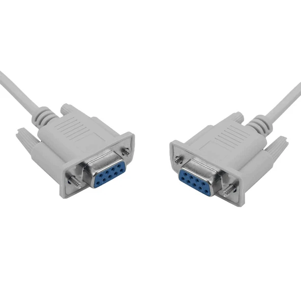 RS232 dişi dişi com port kablo db9 dişi dişi seri com port kablo 5m - Resim 2