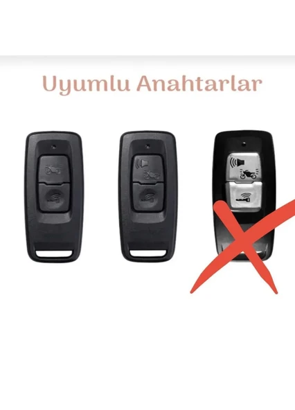 Honda Pcx 2021 ve 2025+ Model Uyumlu Anahtar Kılıfı Siyah/Gümüş Forza Için Uymaz 2.Resime Bakınız - Resim 2